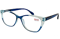 Готовые женские очки для коррекции зрения белая линза плюс