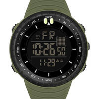 Мужские зеленые тактические часы для военных Sanda Bike Green с цифровым циферблатом