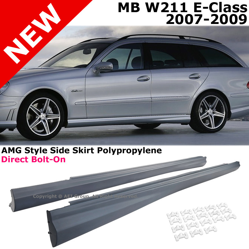 Накладки на пороги тюнінг обвіс Mercedes W211 стиль E63 AMG