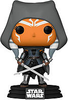 Фігурка Фанко Асока у Капюшоні Funko Pop! Star Wars The Mandalorian Hooded Ahsoka with Dual Sabers