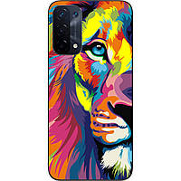 Бампер силиконовый Case для Oppo A54 5G с рисунком Яркий лев