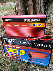 Перетворювач автоінвертор Ukc 24V-220V AR 4000W з функції плавного пуску Usb