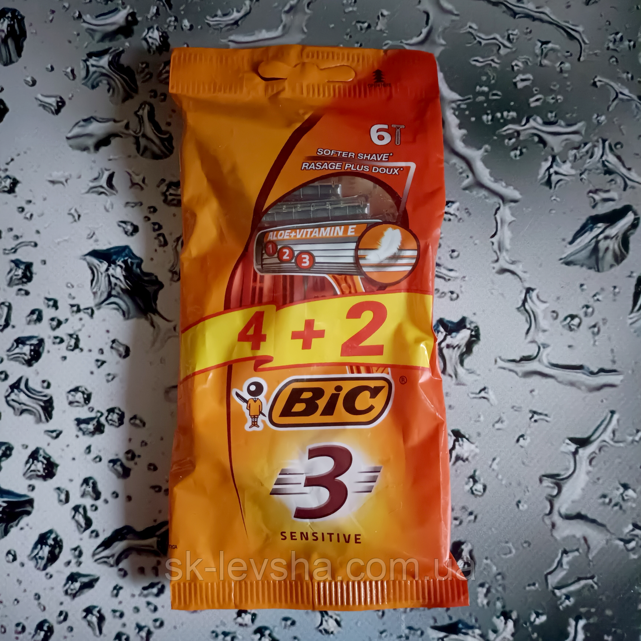 Станки для гоління Bic® 3 Sensitive Aloe 4 шт.