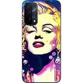 Силіконовий чохол Case для Oppo A74 5G з картинкою Монро