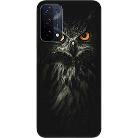 Силіконовий чохол Case для Oppo A74 5G з картинкою Філін на чорному тлі