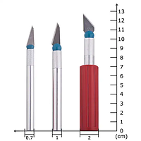 Набор ножей для резьбы по дереву и коже 13 шт/Нож скальпель макетный нож/Стамески (