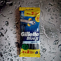 Станки для бритья Gillette Blue 3 Smooth 6 шт.