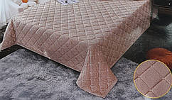 Покривало велюр Євро 210х230см бєж