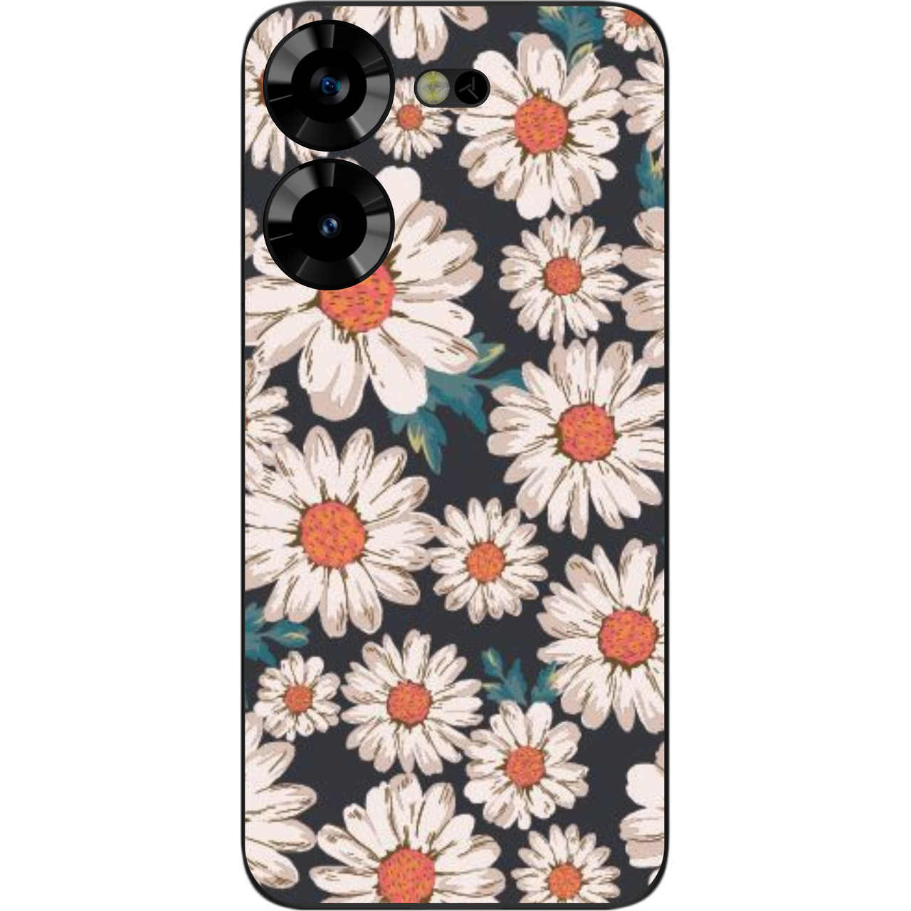 Силіконовий бампер Case для Tecno Pova 5 4G із зображенням Ромашки
