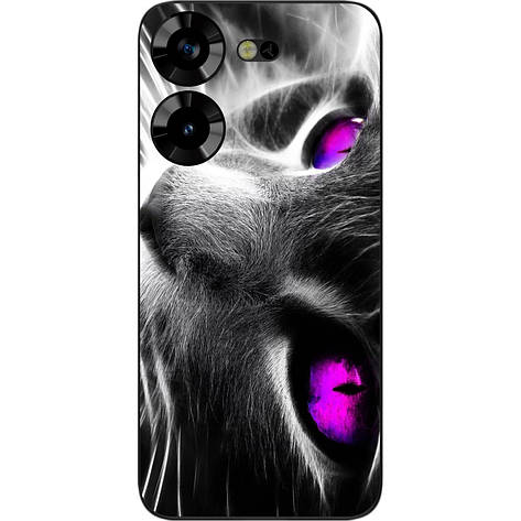 Оригінальний бампер Case для Tecno Pova 5 4G з картинкою Красивий кіт, фото 1