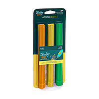 Набор стержней для 3D-ручки 3Doodler Start - МИКС (75 шт: оранжевый, желтый, зеленый)