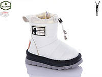 Зимове взуття для дівчинки білі чобітки уггі черевики 26-30 белые детские зимние угги Paliament