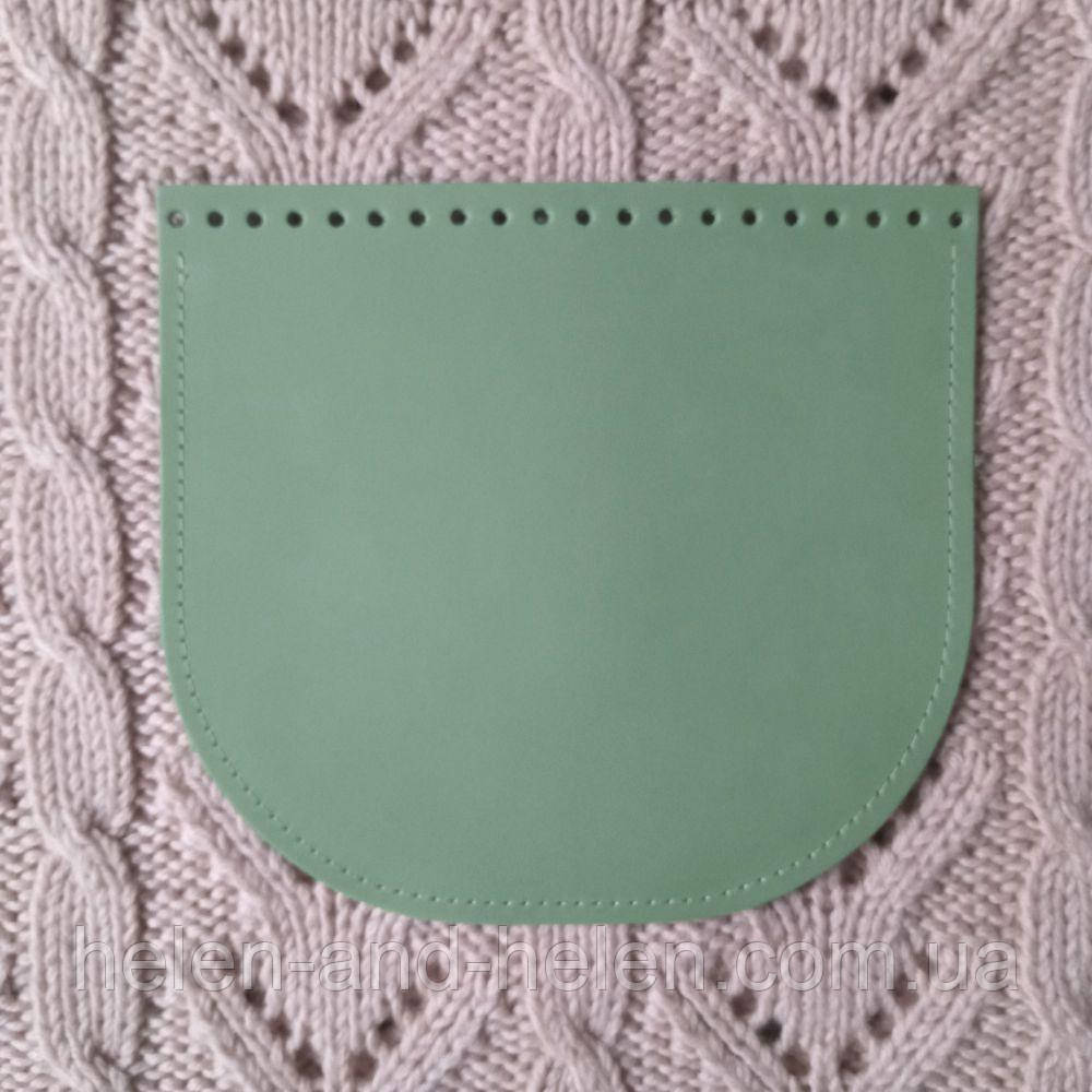 Клапан для в'язаної сумки. Фісташка., фото 1