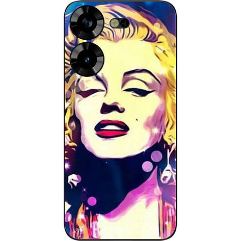 Силіконовий чохол Case для Tecno Pova 5 4G з картинкою Монро, фото 1