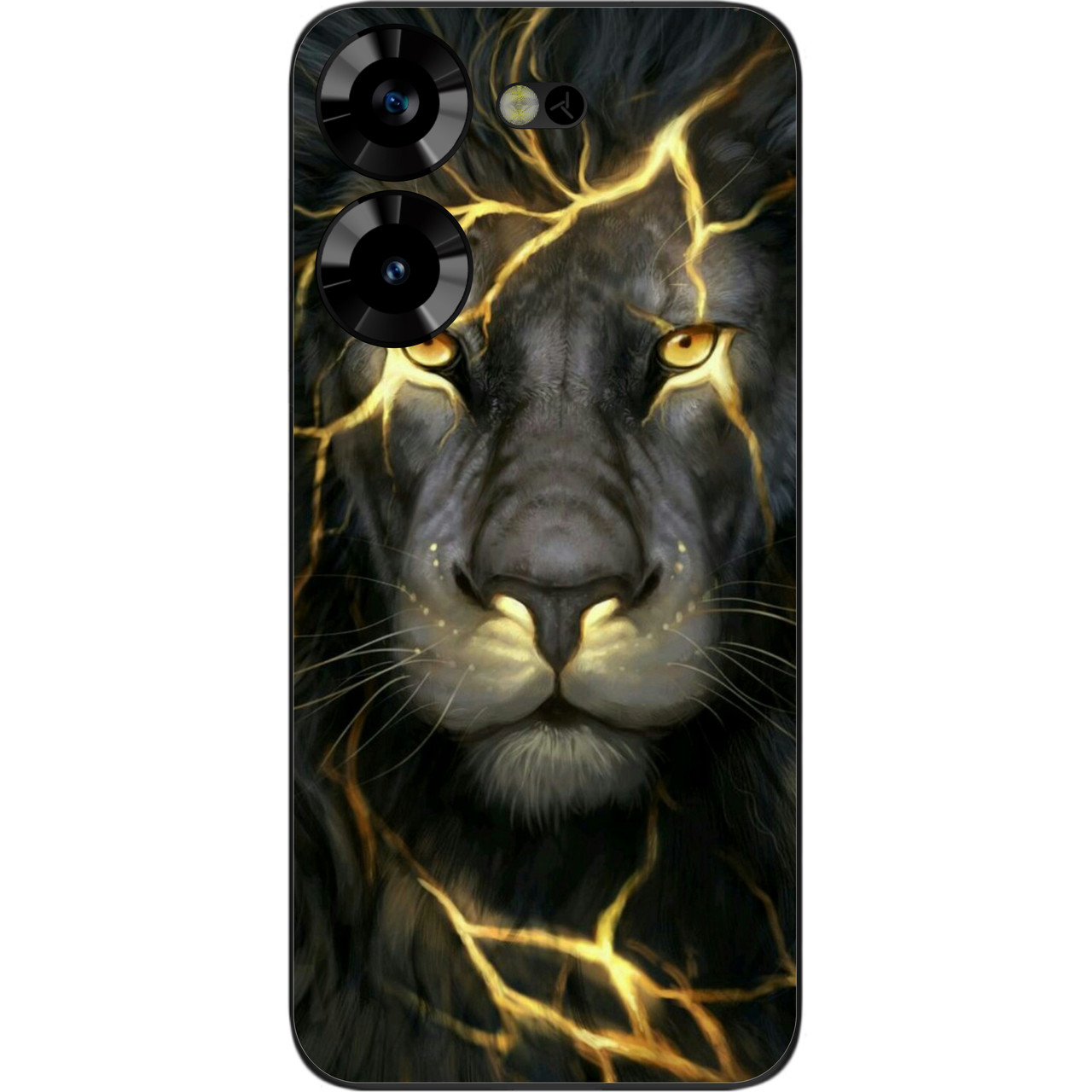 Силіконовий чохол Case для Tecno Pova 5 4G з картинкою Лев