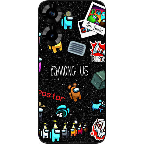 Силіконовий чохол Case для Tecno Pova 5 4G з картинкою Among Us Знайди мене, фото 1