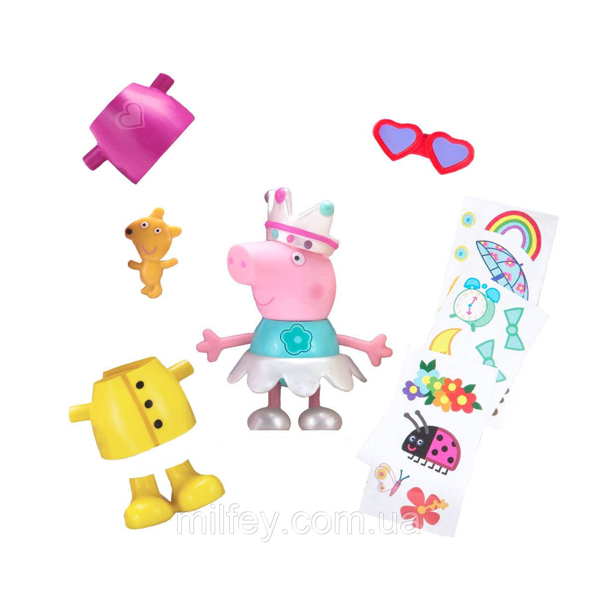 Ігровий набір Peppa — МУЗИКАЛЬНА ПЕППА-МОДНІЦЯ (звук, одяг, аксесуари, фігурка 13 см)