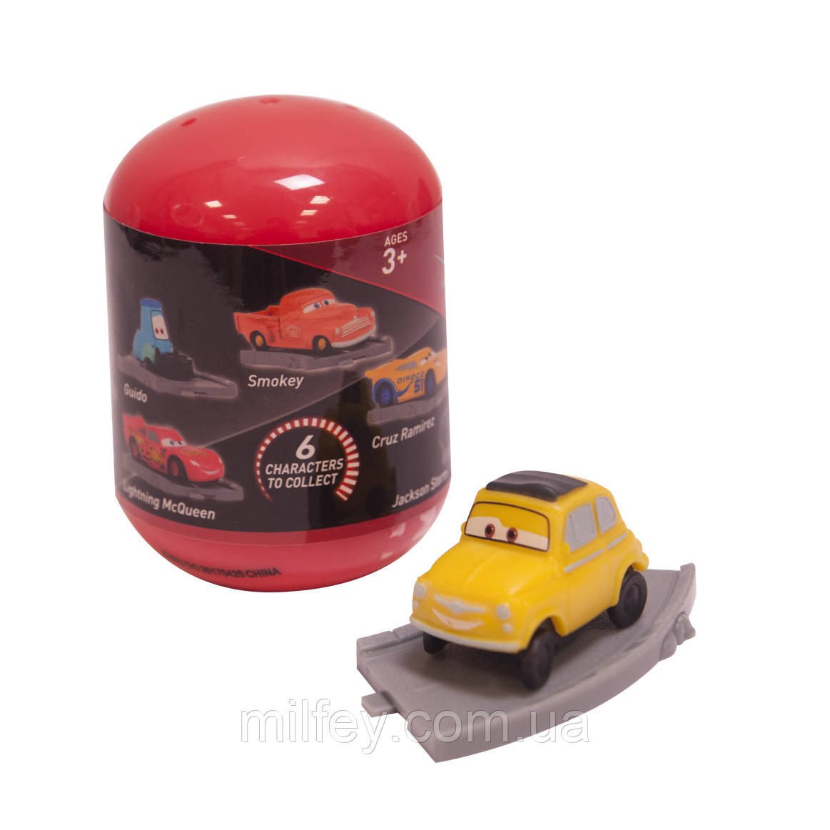 Машинка в капсулі серії CARS 3 (у диспенсері, 6 різновидів)