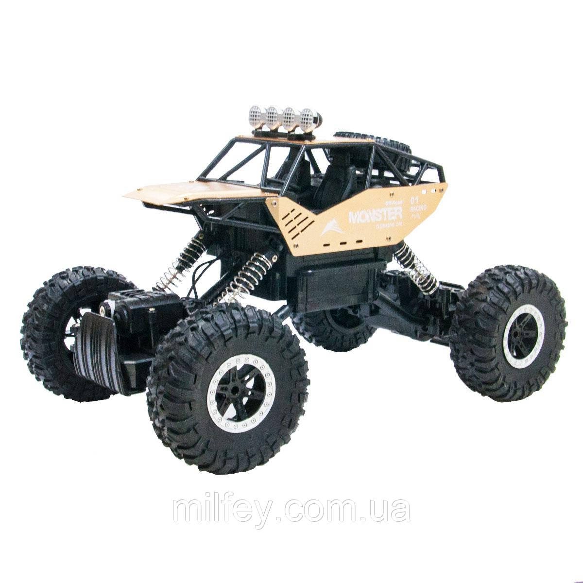 Автомобіль OFF-ROAD CRAWLER на р/у – FORCE (золотий, акум. 7.2V, метал. корпус, 1:14), фото 1