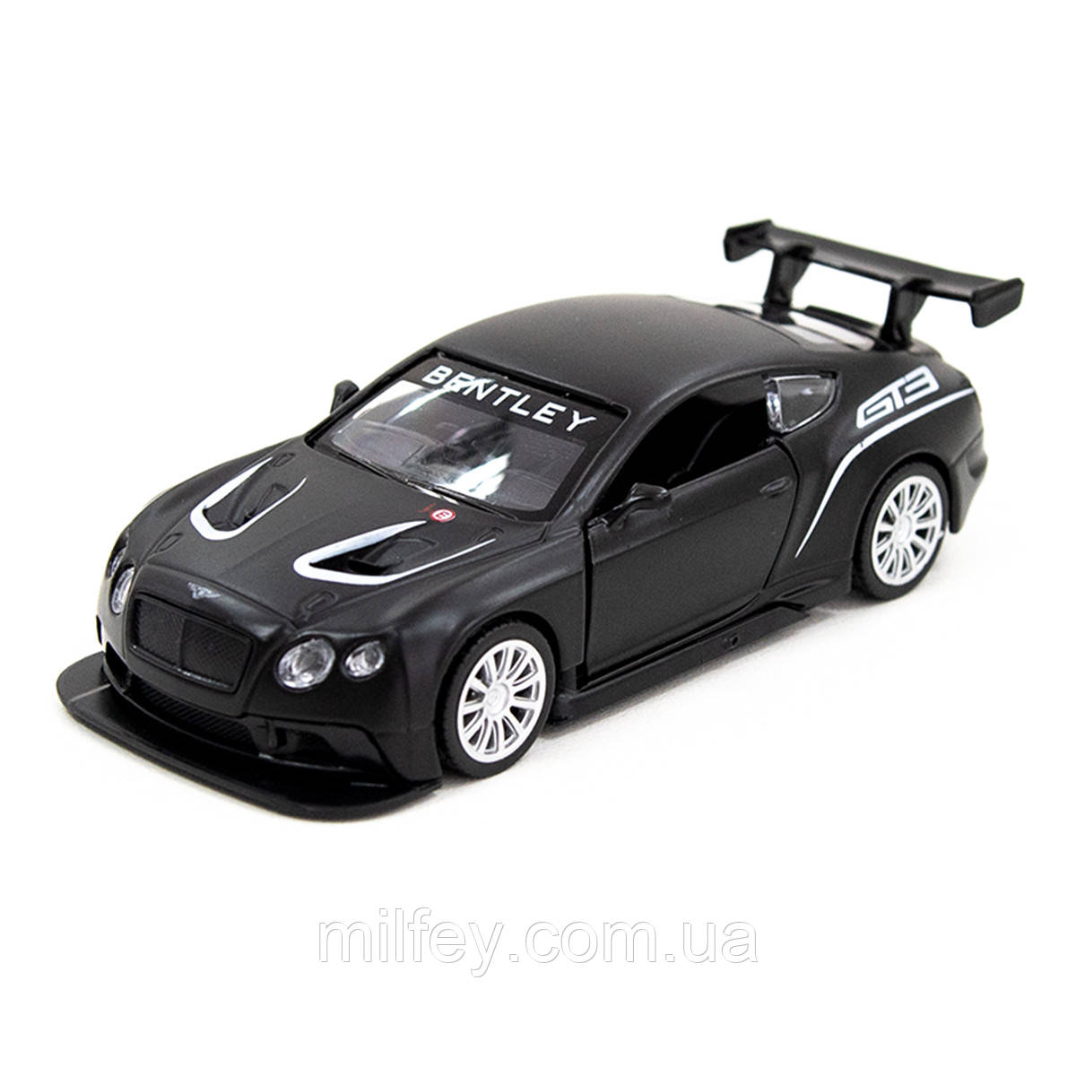 Автомодель — BENTLEY CONTINENTAL GT3 (матовий чорний), фото 1