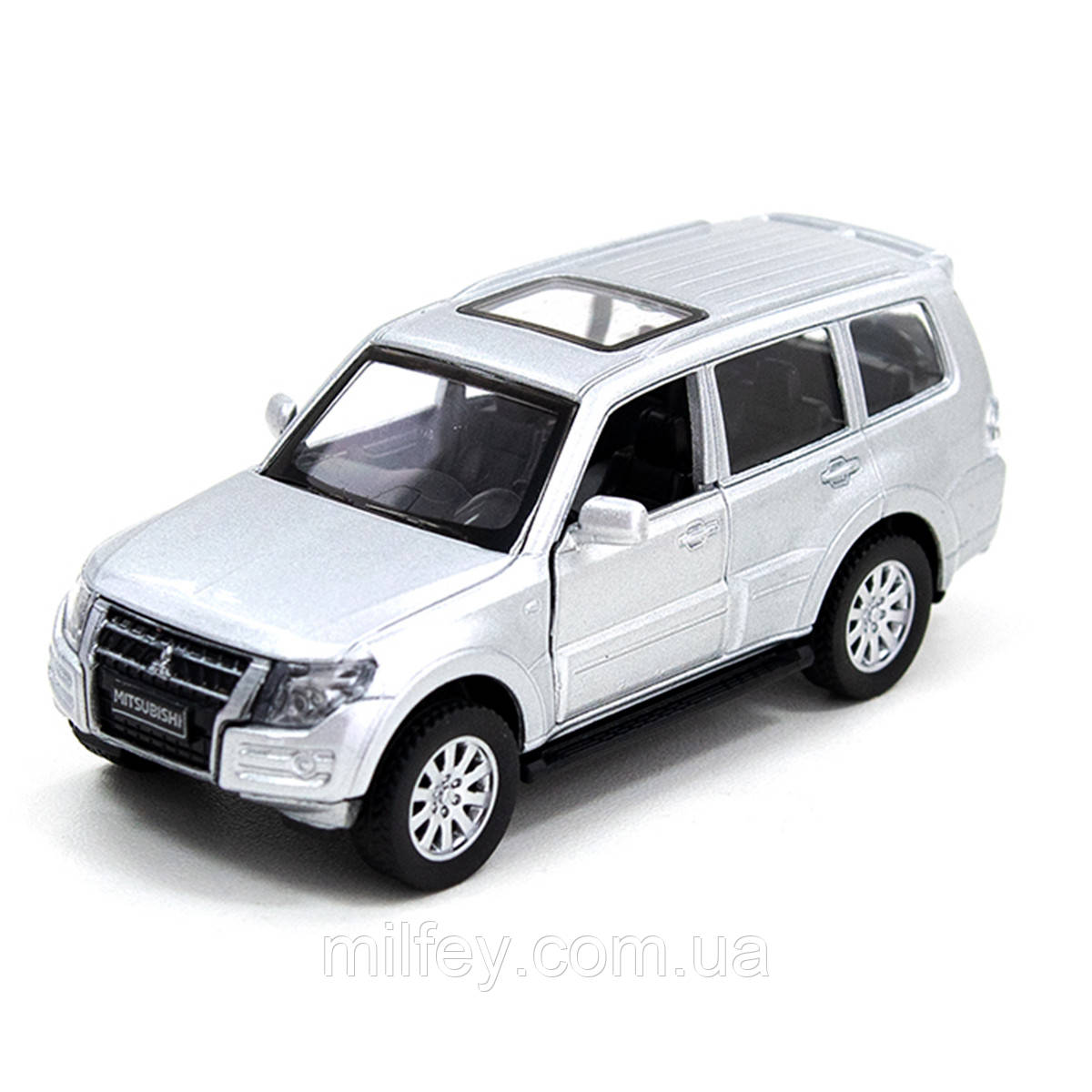 Автомодель — MITSUBISHI PAJERO 4WD TURBO (сріблястий), фото 1