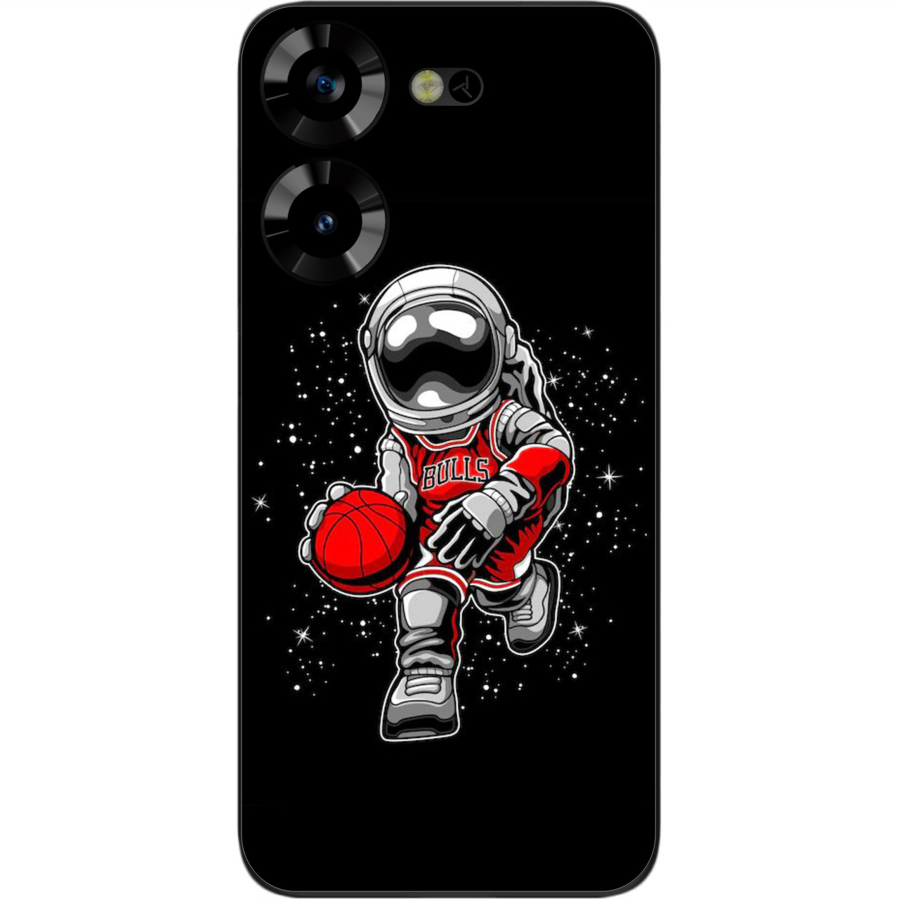 Силіконовий чохол Case для Tecno Pova 5 4G з картинкою Баскетбол астронавт