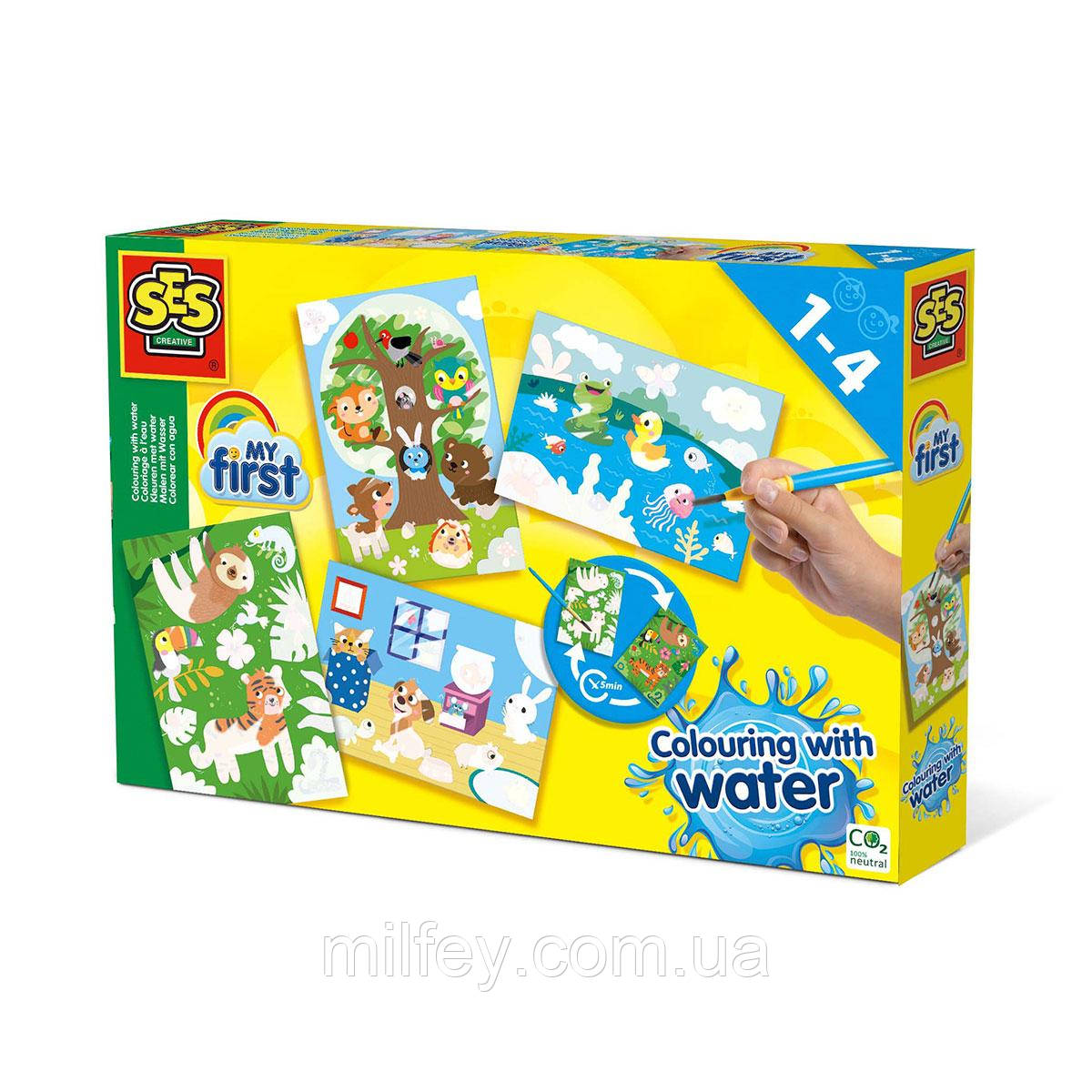 Набір для творчості серії My first SES - Водні малюнки Тварини, фото 1