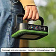 Потужний портативний сонячний світлодіодний LED ліхтар - Power bank для кемпінгу maxxar SJ-M3. Green, фото 9