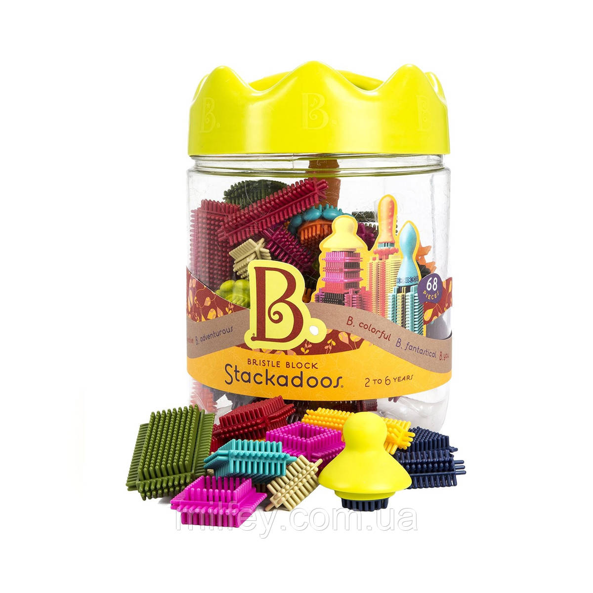 Конструктор Брістл Battat - Мегаполіс (68 деталей, у банці), фото 1