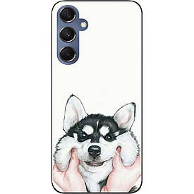 Бампер силіконовий Case для Samsung Galaxy M34 5G з малюнком Хаскі