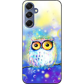 Бампер силіконовий Case для Samsung Galaxy M34 5G з малюнком Сова