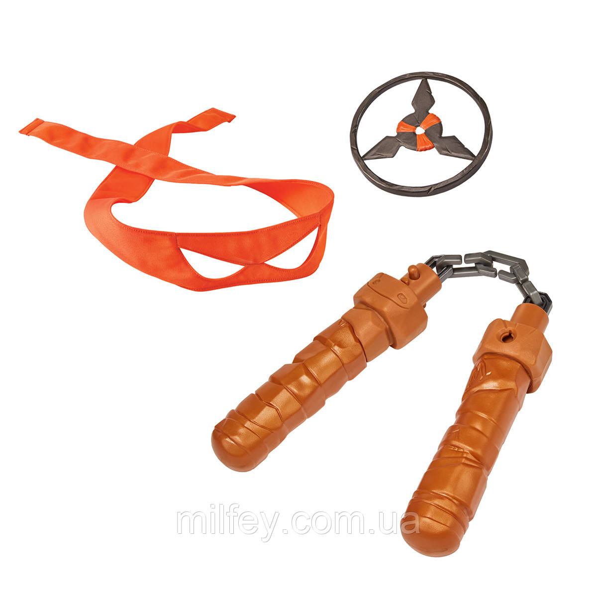 Набір іграш. зброї «Черепашки-ніндзя MOVIE III» - НУНЧАКИ МІКЕЛАНДЖЕЛО (трансформ.), фото 1