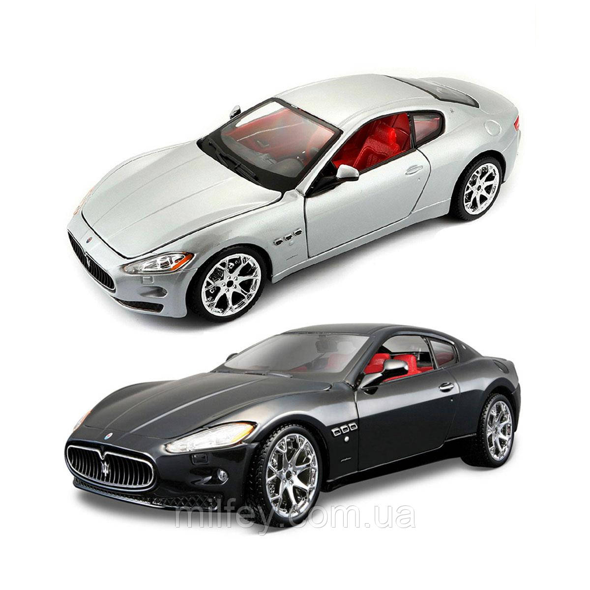 Автомодель — MASERATI GRANTOURISMO (2008) (асорті чорний, сріблястий, 1:24), фото 1