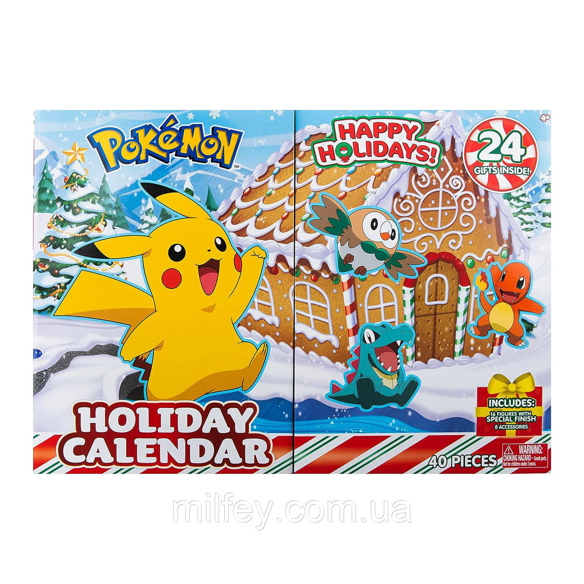 Набір ігрових фігурок POKEMON — АДВЕНТ-КАЛЕНДАР 2023 (24 фігурки)