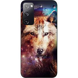 Чохол силіконовий Case для Samsung Galaxy S20 FE з картинкою Космічний вовк
