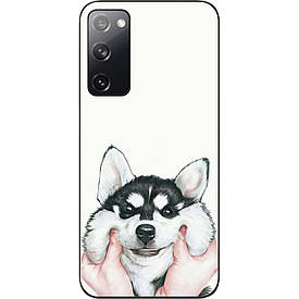 Бампер силіконовий Case для Samsung Galaxy S20 FE з малюнком Хаскі