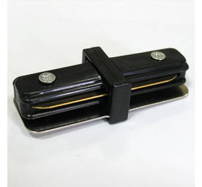 З'єднувач для треків LED світильників l8-016 прямий (180*) однофазний 16A чорний Код.57212