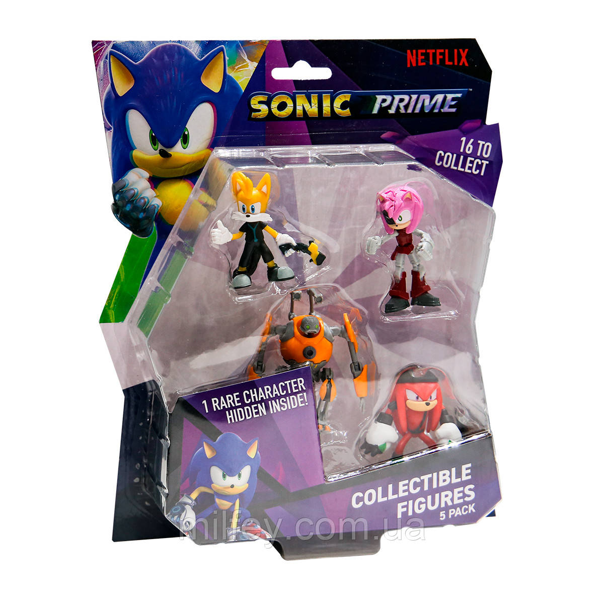 Набір ігрових фігурок SONIC PRIME — ЗАСТОСУВАННЯ ТЕЙЗЛА (5 фігурок, 6,5 cm)