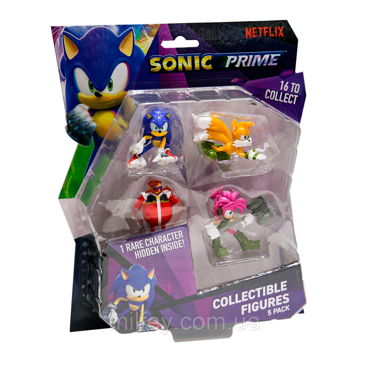Набір ігрових фігурок SONIC PRIME — ЗАСТОСУВАННЯ ЕМІ (5 фігурок, 6,5 cm)