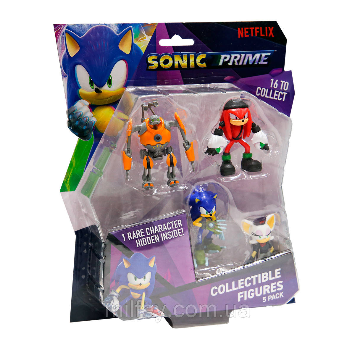 Набір ігрових фігурок SONIC PRIME — ПРИКЛЮЧЕННЯ СОНИКА (5 фігурок, 6,5 cm)