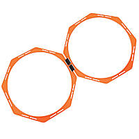 Тренувальна підлогова сітка стільники 2 шт. + кріплення Agility Grid Zelart C-5676 жовтогарячий