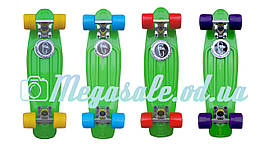Скейт Penny Board (Пенніборд фіш) Fishskateboards: салатовий, до 80 кг