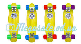 Скейт Penny Board (Пенніборд фіш) Fishskateboards: жовтий, до 80 кг