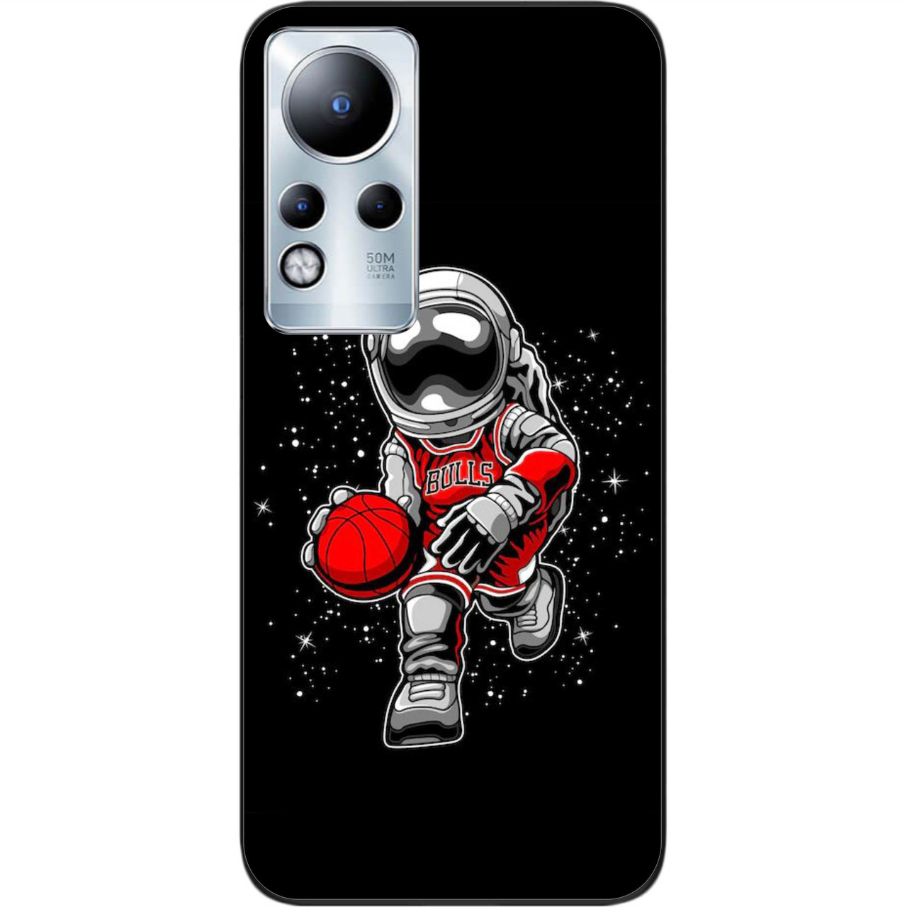 Силіконовий чохол Case для Infinix Note 11 з картинкою Баскетбол астронавт