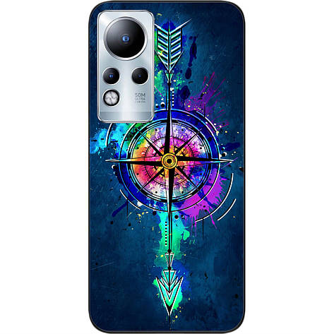 Силіконовий чохол Case для Infinix Note 11 з картинкою Компас арт, фото 1