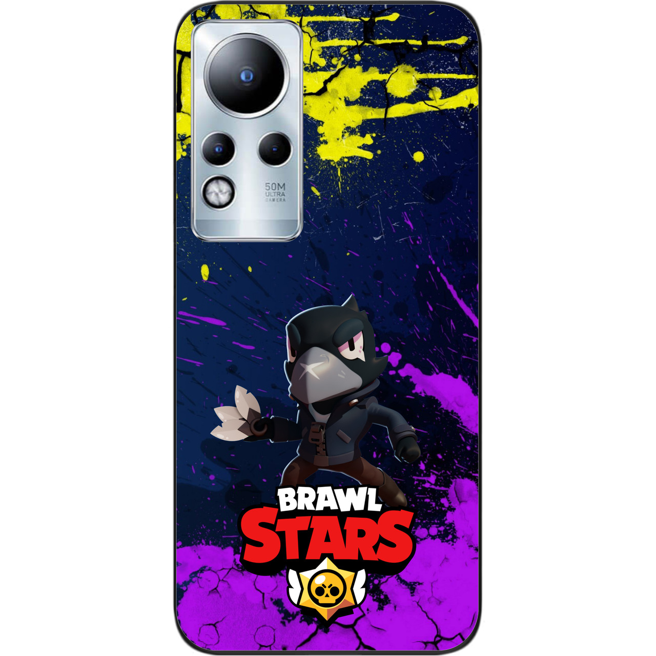 Силіконовий чохол Case для Infinix Note 11 з картинкою Бравл Ворон