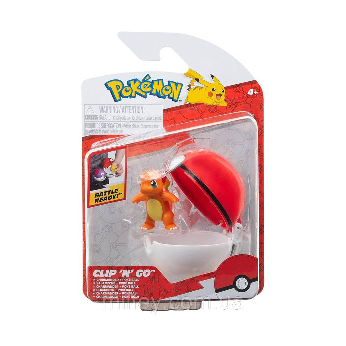 Ігровий набір POKEMON W15 — ЧАРМАНДЕР У ПОКЕБЛЕ (ігрова фігурка, покебол)