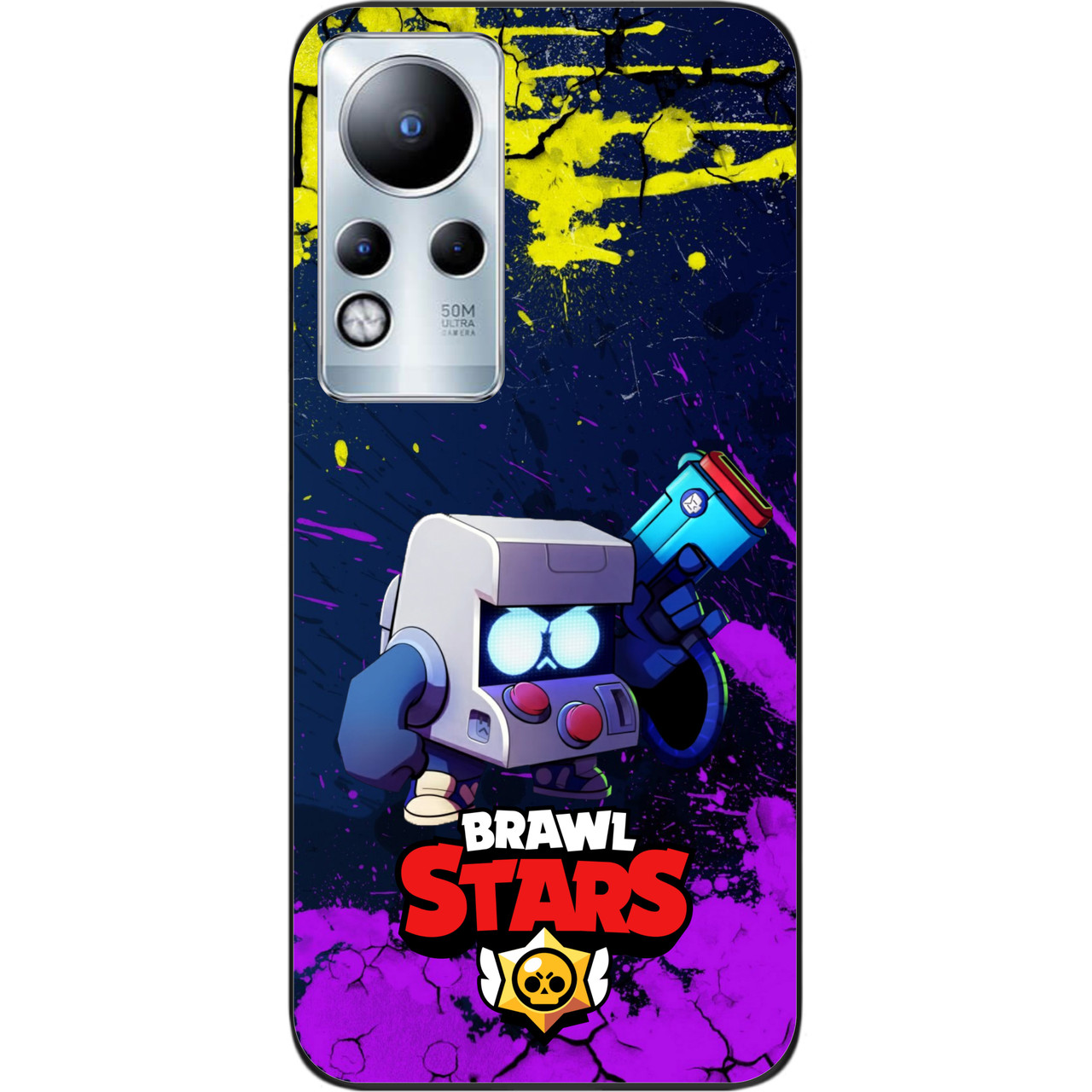 Силіконовий чохол Case для Infinix Note 11 з картинкою Бравл 8 біт