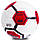 Мяч футбольный CORE ATROX CRM-052 №5 PVC белый-черный-красный, фото 2
