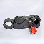 Зручний інструмент для зачищення коаксіального кабелю | 2 регульованих леза | стрипер, фото 7